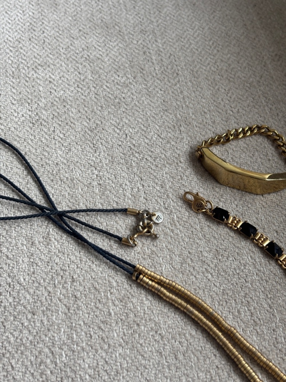 Madewell Jewelry Bundle Necklace 2 Bracelets Fashion - Picture 3 of 5